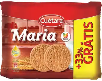 Auchan Bolacha maria cuétara pack+ 33% grátis 4x200 g promoção