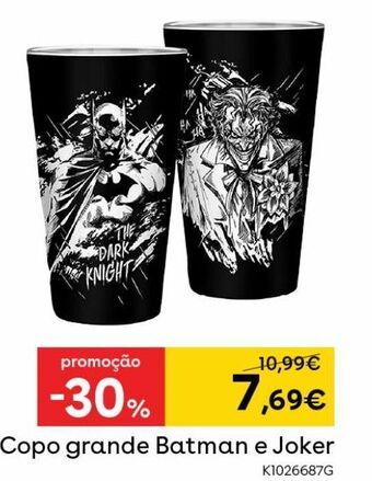Toys R Us Dc comics - copo grande batman e joker promoção
