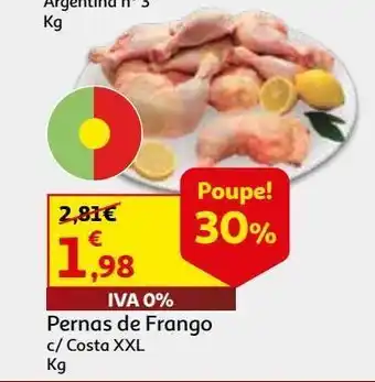 Auchan Pernas de frango c/costa promoção