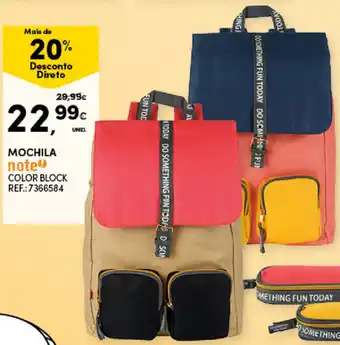 Mochila note Color Block