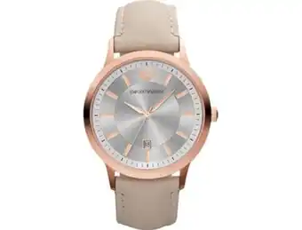 Worten Relógio emporio armani mulher (pele - bege) promoção