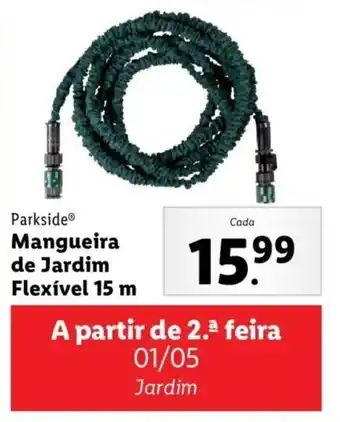 Lidl Parkside Mangueira de Jardim Flexível 15 m promoção