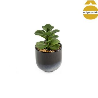 Hôma Vasinho de cerâmica com planta artificial promoção