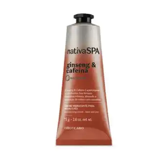 O Boticário Creme de mãos nativa spa ginseng e cafeína, 75gr promoção
