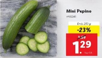 Lidl Pepinos promoção