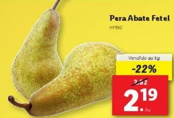 Lidl Peras promoção