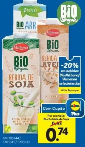 Lidl Bebida de soja promoção