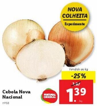 Lidl Cebola promoção