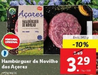 Lidl Hambúrguer promoção