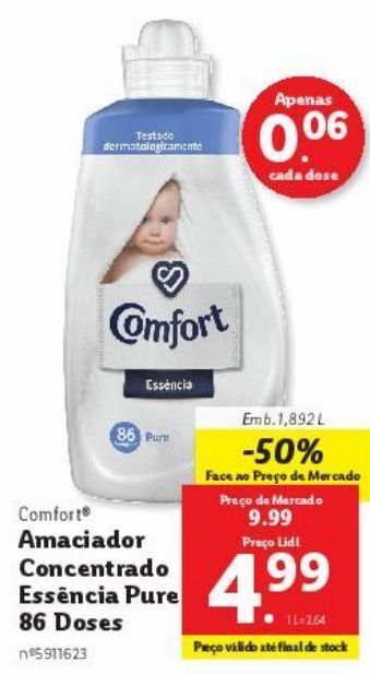 Lidl Amaciador promoção