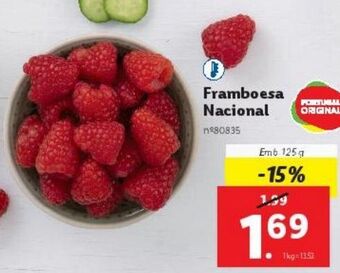 Lidl Framboesa promoção