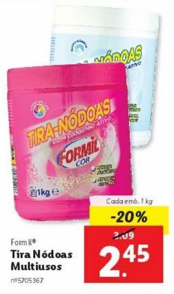 Lidl Detergente formil promoção
