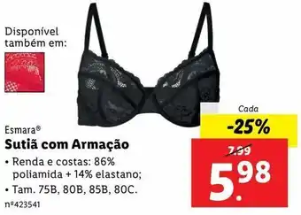Lidl Sutiã esmara promoção