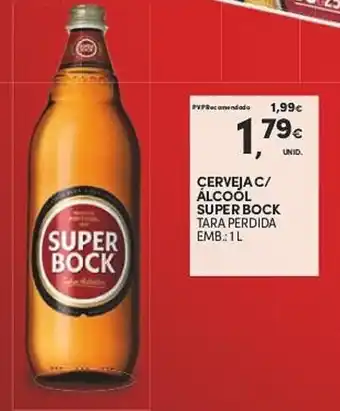 Continente CERVEJA C/ ALCOOL SUPER BOCK EMB:: 1L promoção