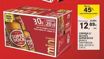 Continente CERVEJA C/ ÁLCOÓL SUPER BOCK promoção