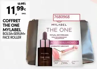 Continente COFFRET THE ONE MYLABEL BOLSA+SERUM+ FACE ROLLER promoção