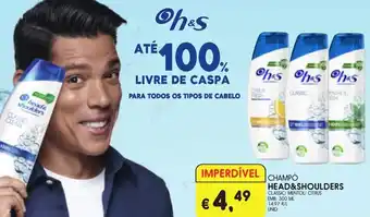 Meu Super CHAMPO HEAD&SHOULDERS CLASSIC/ MENTOL/ CITRUS EMB: 300 ML promoção