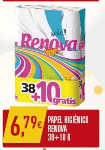 PAPEL HIGIÉNICO RENOVA 38+10 R