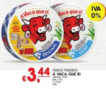 Meu Super QUEIJO FUNDIDO A VACA QUE RI ORIGINAL/ LIGHT EMB: 375G promoção