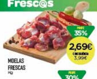 Supermercados Preços Baixos MOELAS FRESCAS KG promoção