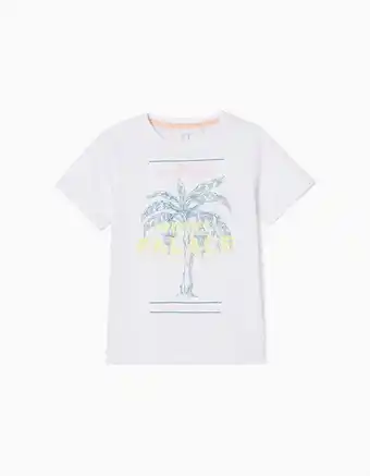 Zippy T-shirt de algodão para menino 'pic-nic party', branco promoção