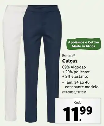 Lidl Calças esmara promoção