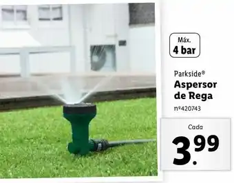 Lidl Aspersor rotativo parkside promoção