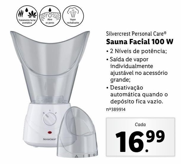 Promoção Sauna facial silvercrest em Lidl
