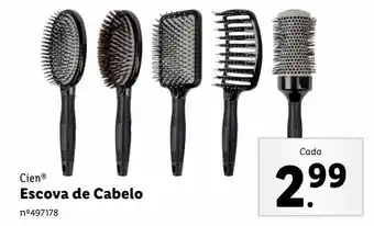 Lidl Escova de cabelo cien promoção