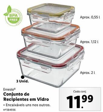 Lidl Recipiente ernesto promoção