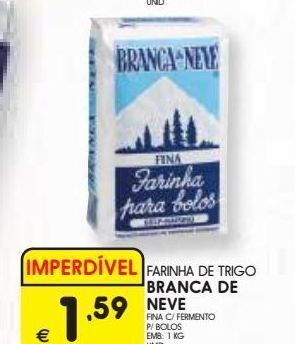 Farinha de trigo branca de neve