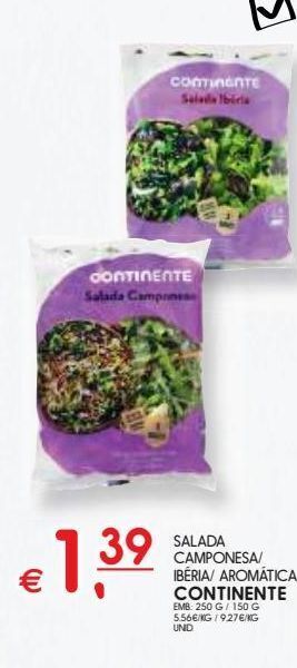 Meu Super Saladas prontas continente promoção