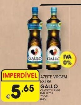 Meu Super Azeite extravirgem gallo promoção