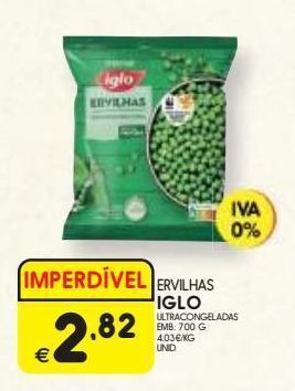 Ervilhas congeladas iglo