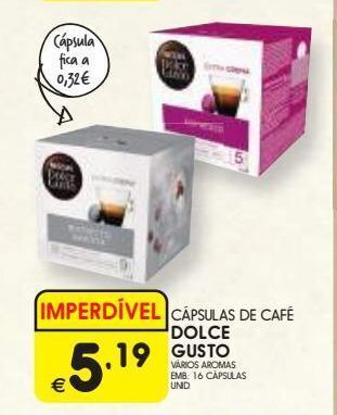 Meu Super Cápsulas de café dolce gusto promoção