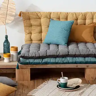 Hôma Coxim de chão otto azul 60x120cm promoção