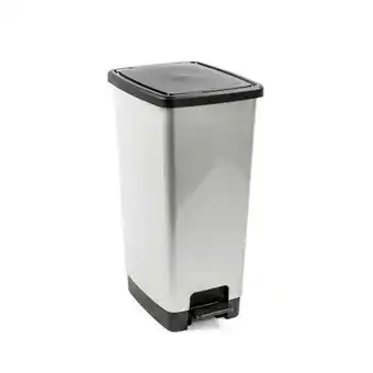 Balde do lixo metal cover com pedal 40l