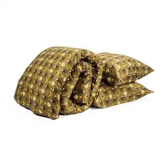 Hôma Capa de edredão verde e 2 capas de almofada 220x240cm promoção