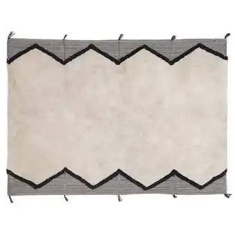 Hôma Tapete tropi preto e branco 118x170cm promoção