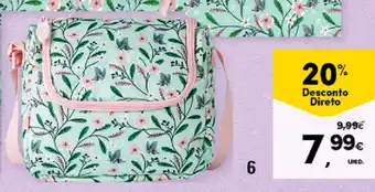Saco Lanche note Flowers