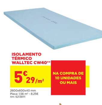 Bricomarché Isolamento Térmico Walltec CW40 promoção