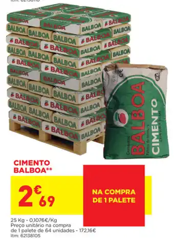 Bricomarché Cimento Balboa promoção