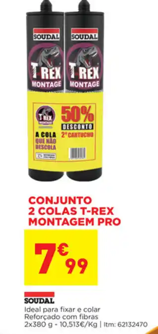 Bricomarché Conjunto 2 Colas T-Rex Montagem Pro promoção