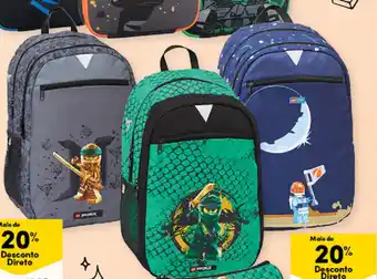 Continente Mochila Lego promoção