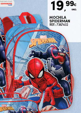 Continente Mochila Spiderman promoção