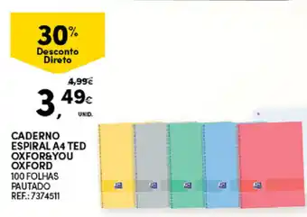 Caderno Espiral A4 Ted Oxford & You Oxford