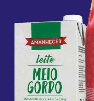 Recheio Leite semi desnatado amanhecer promoção