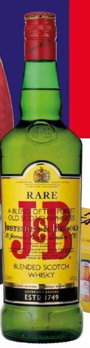 Recheio Uísque j&b promoção
