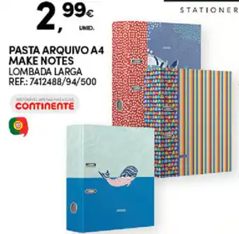 Continente Pasta Arquivo A4 Make Notes promoção
