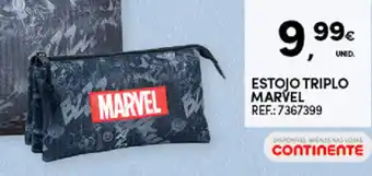 Estojo Triplo Marvel